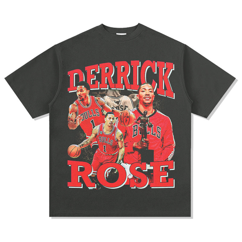 DERRICK ROSE VINTAGE TEE · AND ONE