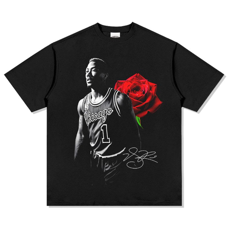 DERRICK ROSE VINTAGE TEE · FADEAWAY