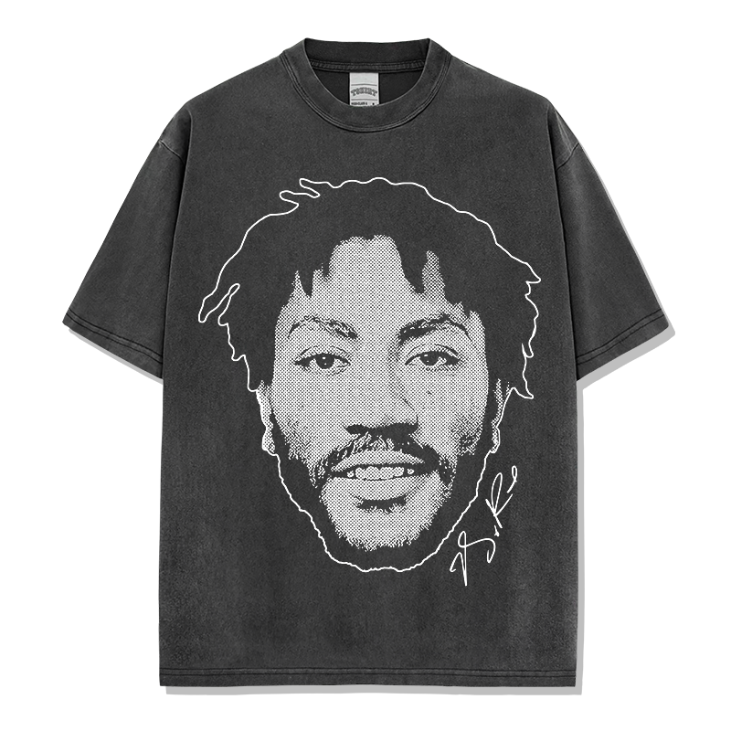 DERRICK ROSE VINTAGE TEE · TRIPLE DOUBLE