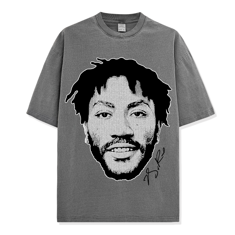 DERRICK ROSE VINTAGE TEE · TRIPLE DOUBLE