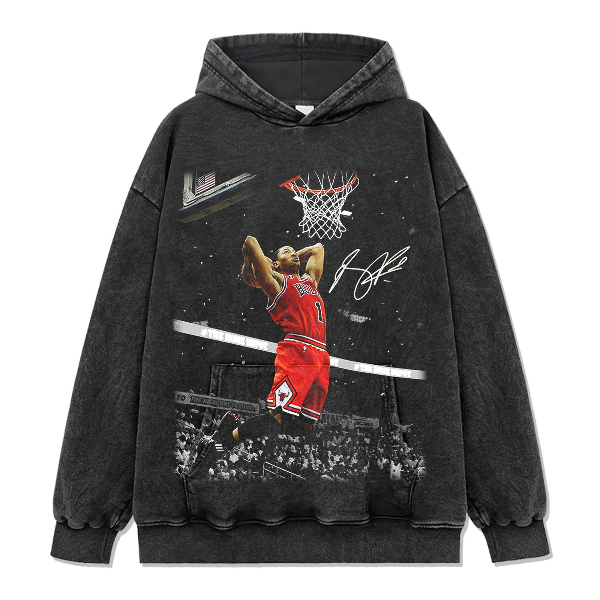 DERRICK ROSE VINTAGE HOODIE · ALL STAR