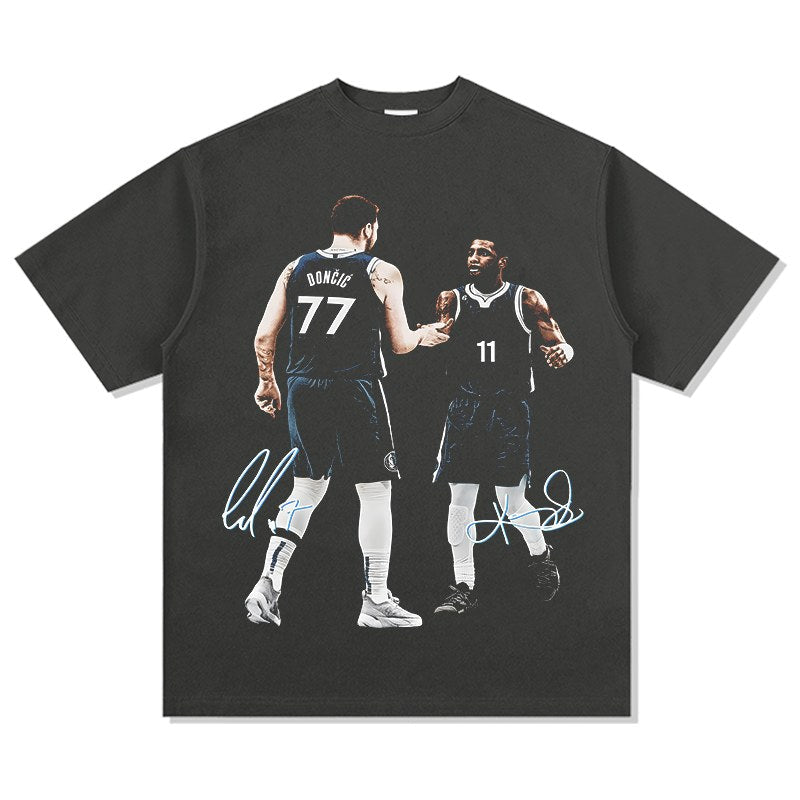 LUKA DONCIC & KYRIE IRVING VINTAGE TEE · ROOKIE YEAR