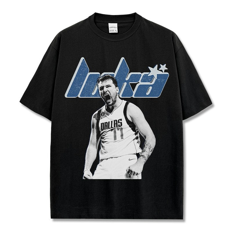 LUKA DONCIC VINTAGE TEE · TRIPLE DOUBLE