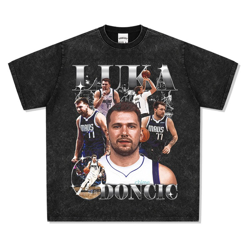 LUKA DONCIC VINTAGE TEE · SLAM DUNK