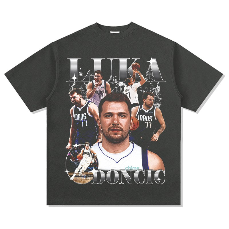 LUKA DONCIC VINTAGE TEE · SLAM DUNK