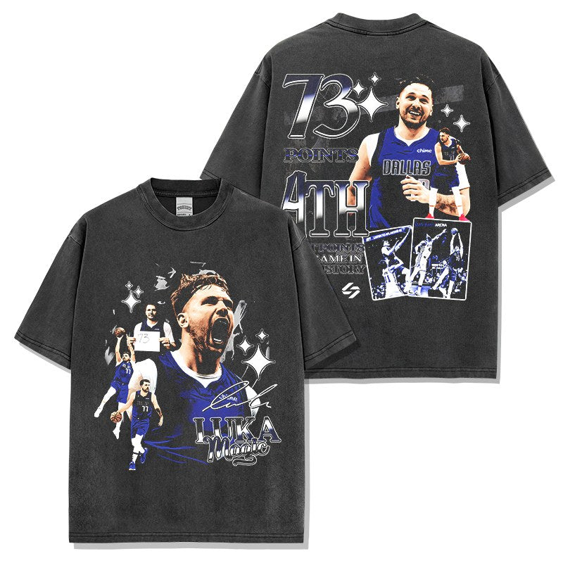 LUKA DONCIC VINTAGE TEE · HALL OF FAME