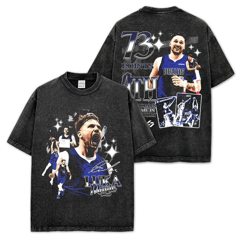 LUKA DONCIC VINTAGE TEE · HALL OF FAME