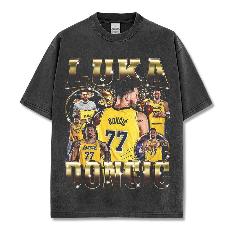 LUKA DONCIC VINTAGE TEE · FADEAWAY