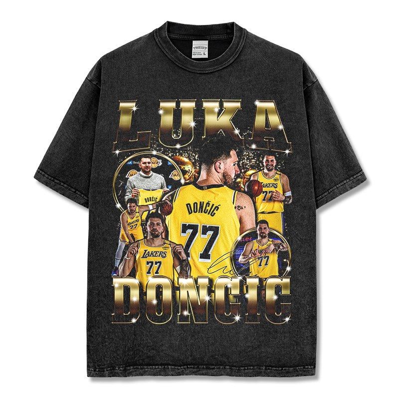 LUKA DONCIC VINTAGE TEE · FADEAWAY