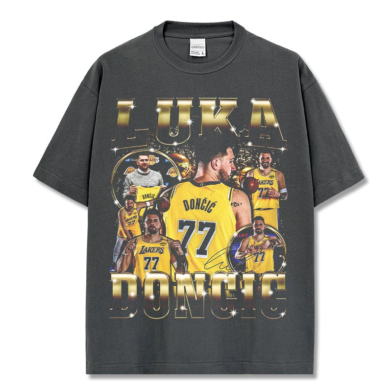 LUKA DONCIC VINTAGE TEE · FADEAWAY