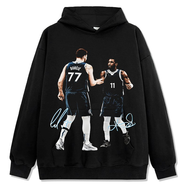 LUKA DONCIC & KYRIE IRVING VINTAGE HOODIE · ROOKIE YEAR