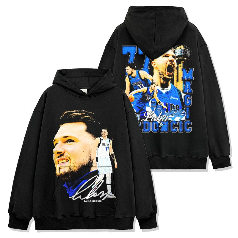 LUKA DONCIC VINTAGE HOODIE · AND ONE