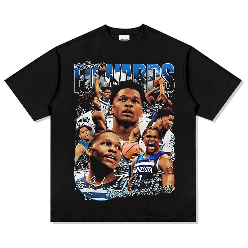 ANTHONY EDWARDS VINTAGE TEE · TRIPLE DOUBLE