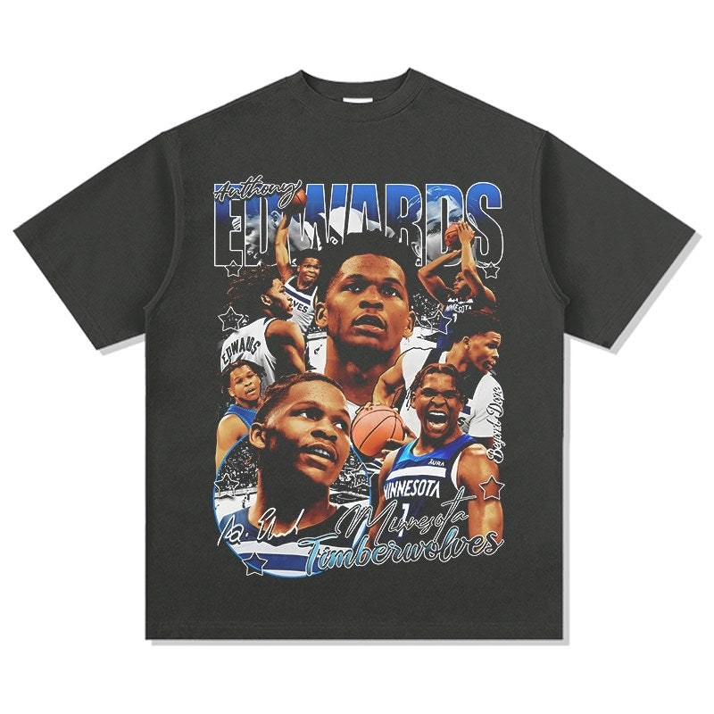 ANTHONY EDWARDS VINTAGE TEE · TRIPLE DOUBLE