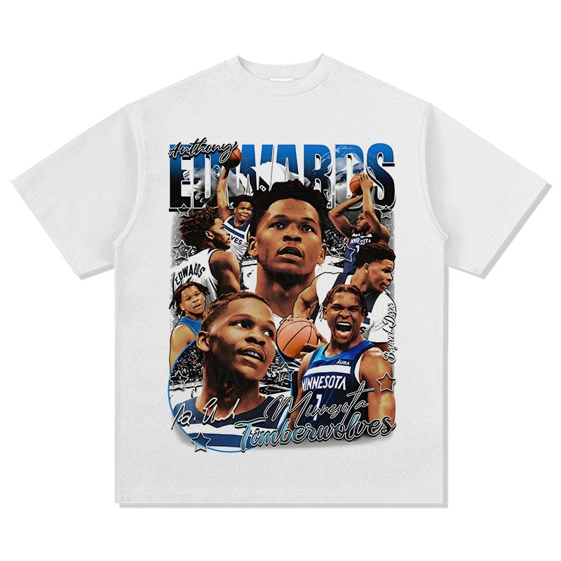 ANTHONY EDWARDS VINTAGE TEE · TRIPLE DOUBLE