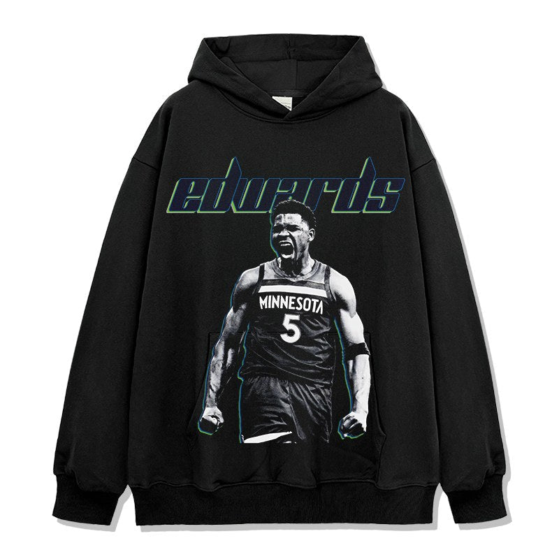 ANTHONY EDWARDS VINTAGE HOODIE · AND ONE