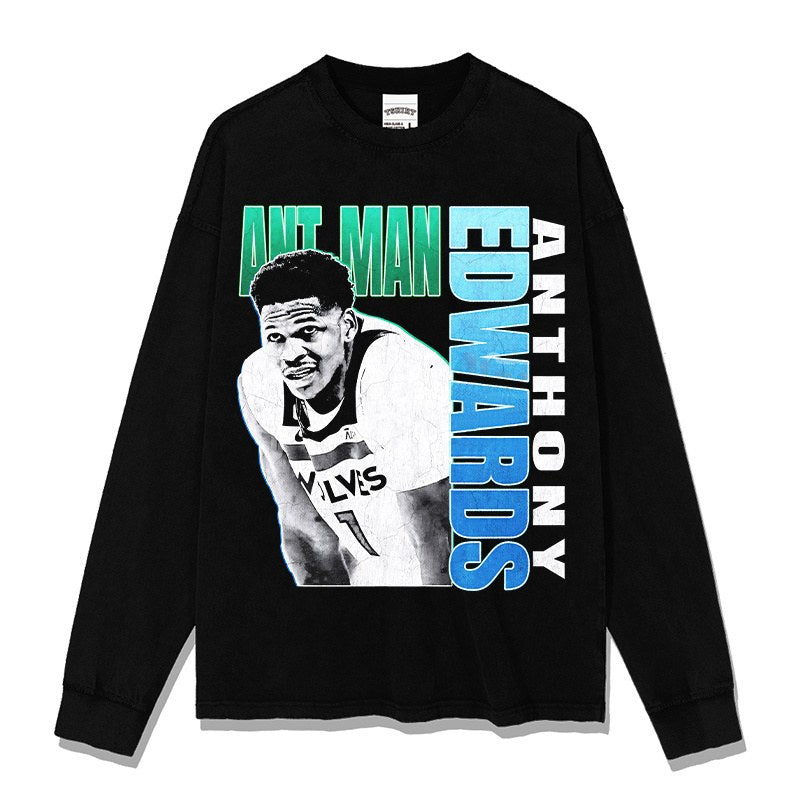 ANTHONY EDWARDS LONG SLEEVE · FADEAWAY