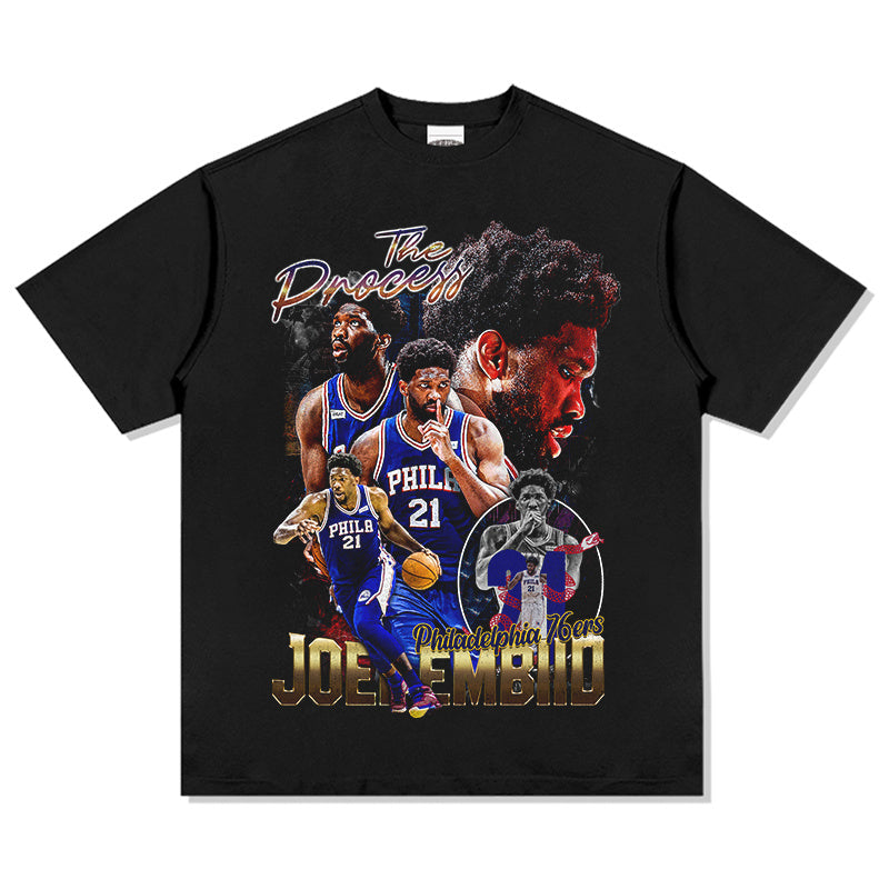 JOEL EMBIID VINTAGE TEE · FADEAWAY