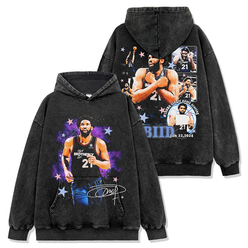 JOEL EMBIID VINTAGE HOODIE · LEGEND