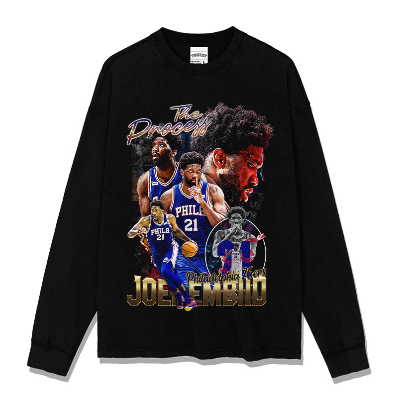 JOEL EMBIID LONG SLEEVE · FADEAWAY