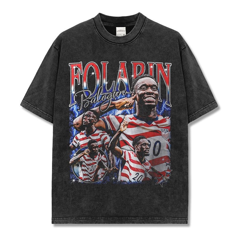 FOLARIN BALOGUN VINTAGE TEE · GOLDEN BOOT