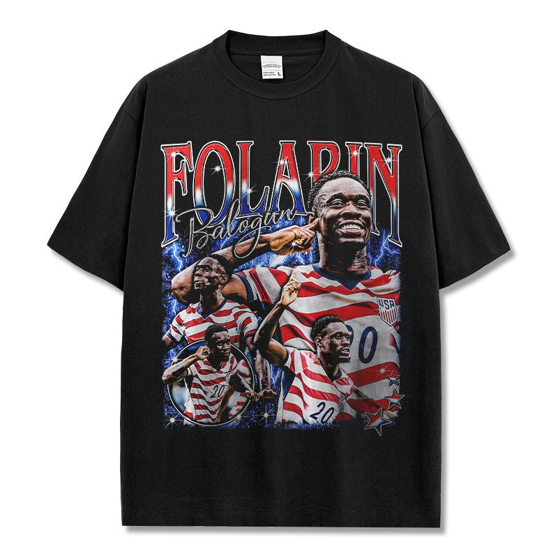 FOLARIN BALOGUN VINTAGE TEE · GOLDEN BOOT