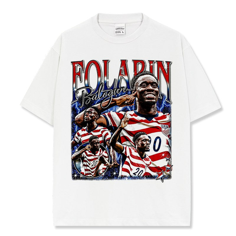 FOLARIN BALOGUN VINTAGE TEE · GOLDEN BOOT