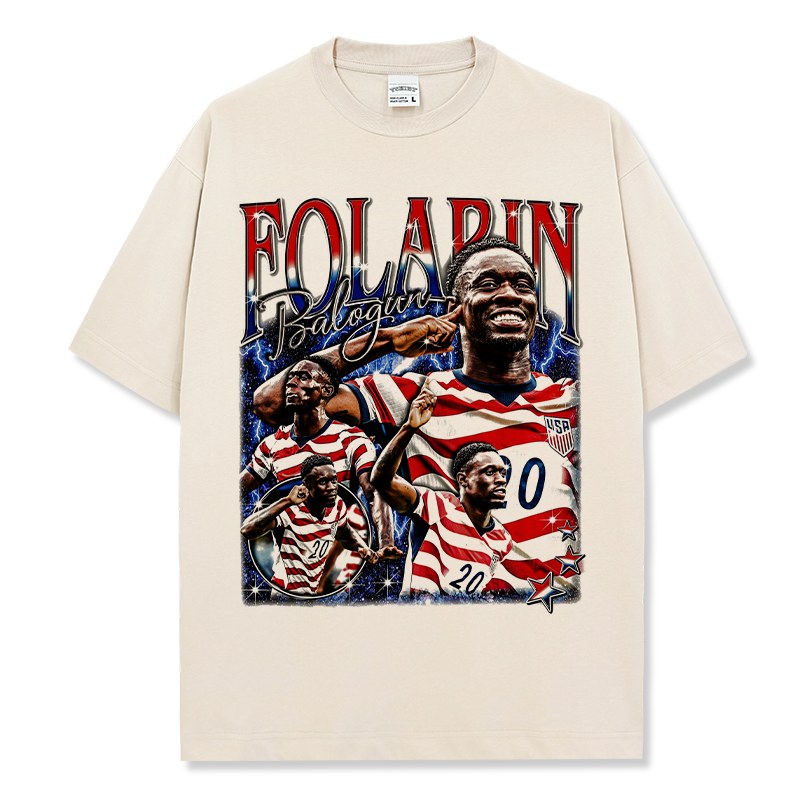 FOLARIN BALOGUN VINTAGE TEE · GOLDEN BOOT