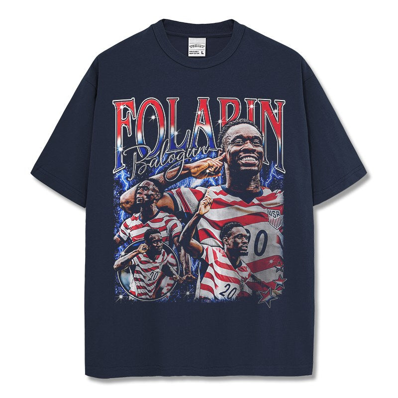 FOLARIN BALOGUN VINTAGE TEE · GOLDEN BOOT