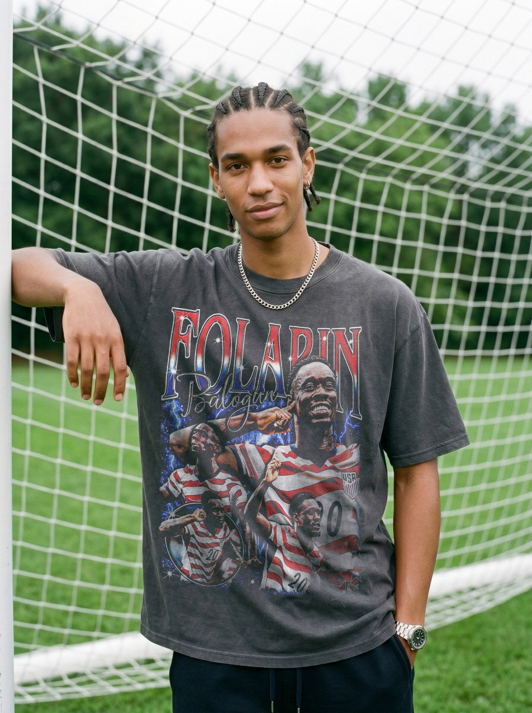 FOLARIN BALOGUN VINTAGE TEE · GOLDEN BOOT