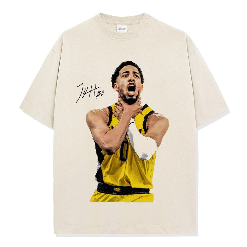 TYRESE HALIBURTON VINTAGE TEE · HALL OF FAME