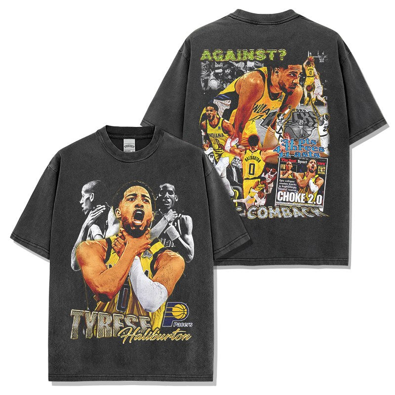 TYRESE HALIBURTON VINTAGE TEE · DYNASTY