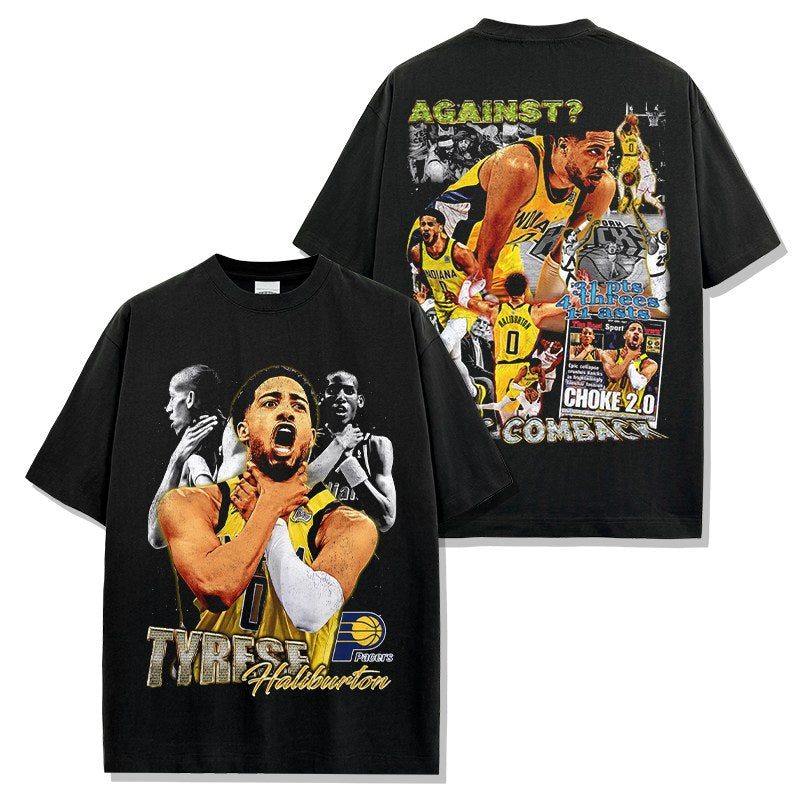 TYRESE HALIBURTON VINTAGE TEE · DYNASTY