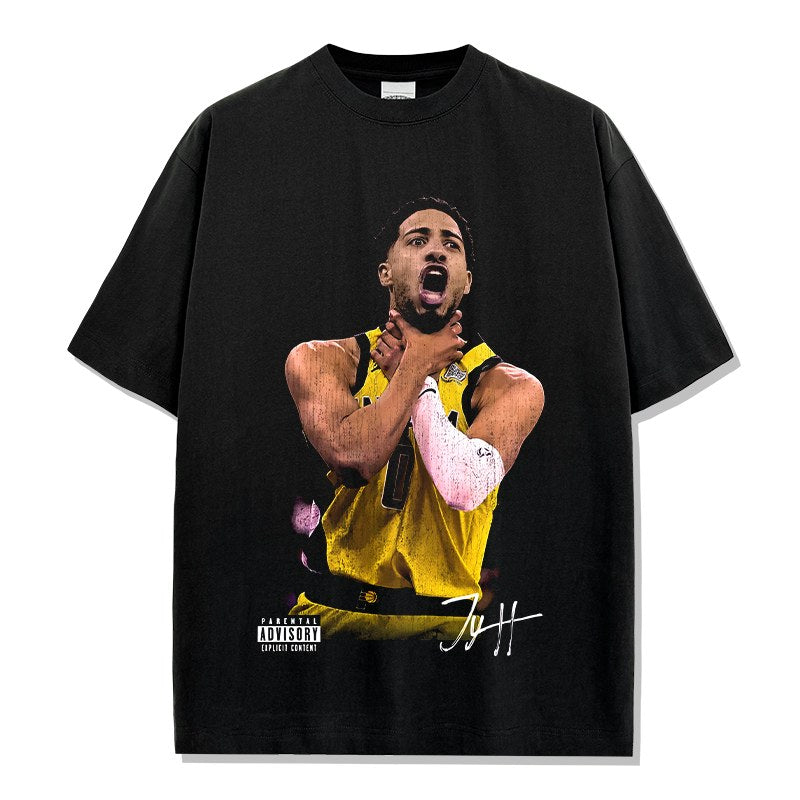 TYRESE HALIBURTON VINTAGE TEE · FADEAWAY