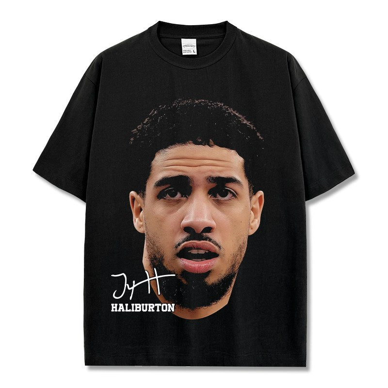 TYRESE HALIBURTON VINTAGE TEE · ICON