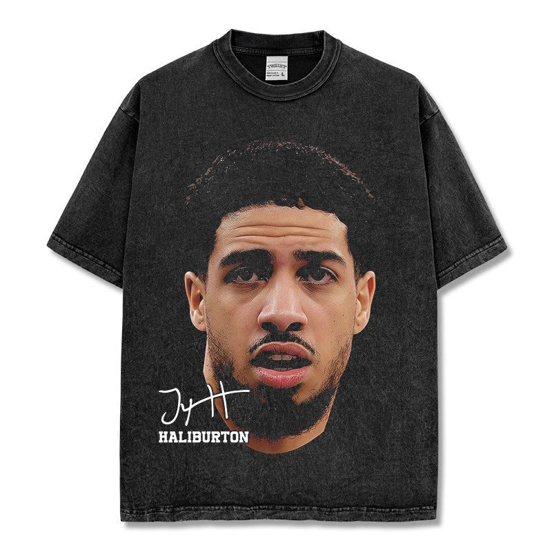 TYRESE HALIBURTON VINTAGE TEE · ICON