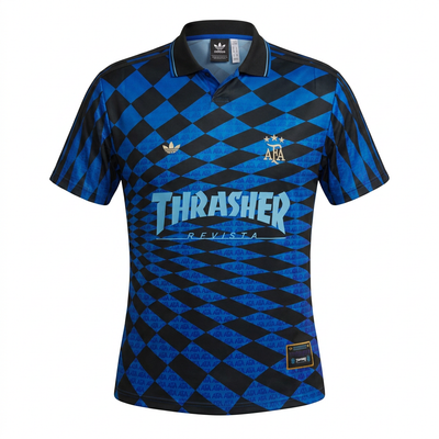 חולצה בסגנון רטרו ארגנטינה X Thrasher