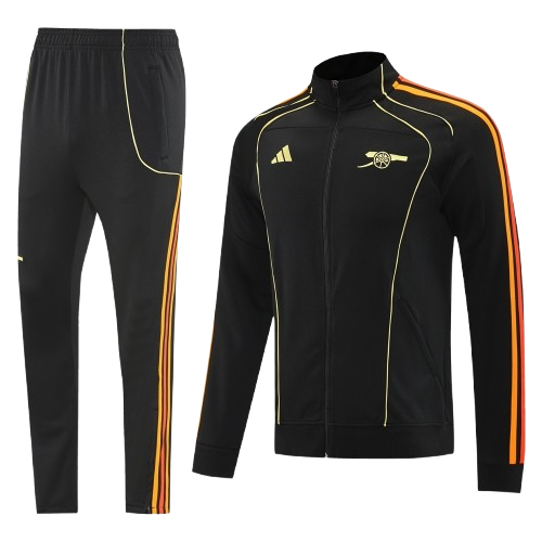 חליפת ארסנל שחורה רוכסן מלא