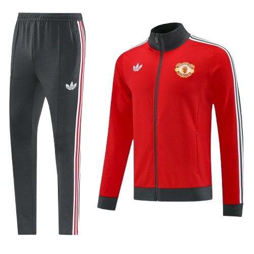 חליפת יונייטד אדומה רוכסן מלא