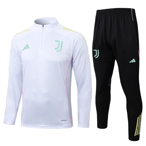 אימונית חצי רוכסן יובנטוס לבנה