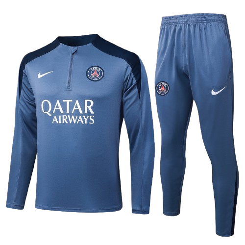 אימונית חצי רוכסן פריז תכלת