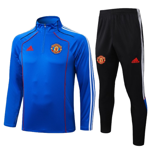 אימונית חצי רוכסן מנצ'סטר יונייטד כחולה