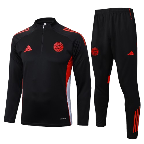 אימונית חצי רוכסן באיירן מינכן שחורה