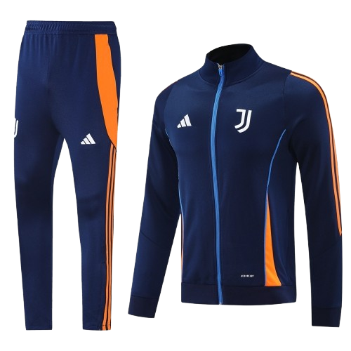 חליפת יובנטוס כחולה רוכסן מלא