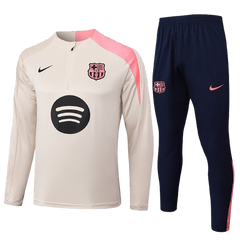 אימונית חצי רוכסן ברצלונה שמנת