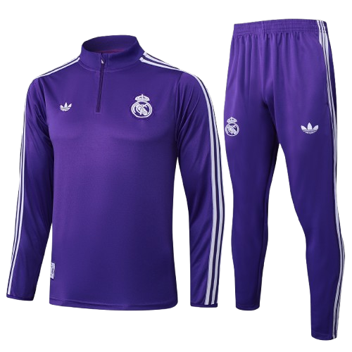 אימונית חצי רוכסן ריאל מדריד סגולה