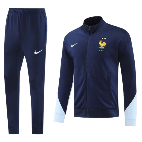 חליפת צרפת כחולה רוכסן מלא