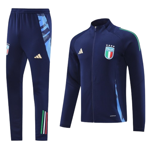 חליפת איטליה כחולה רוכסן מלא