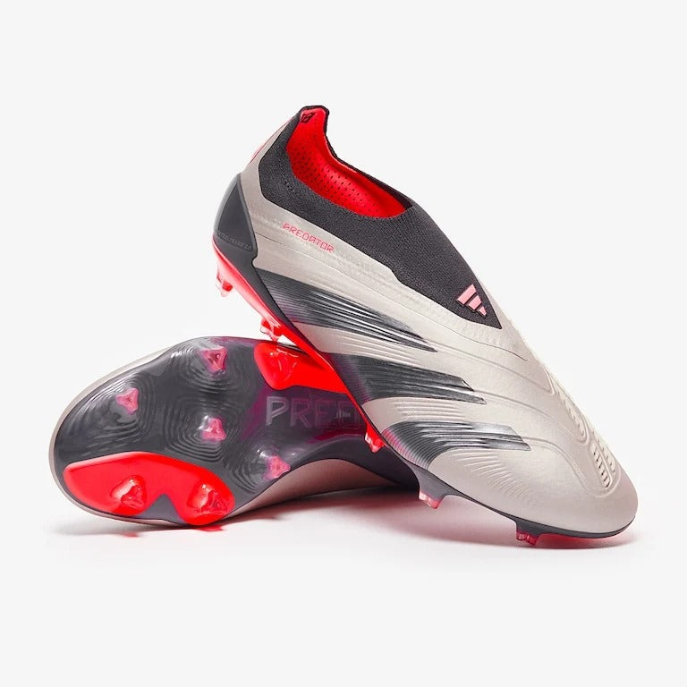 ADIDAS PREDATOR Laceless ELITE FG - White Red Navy