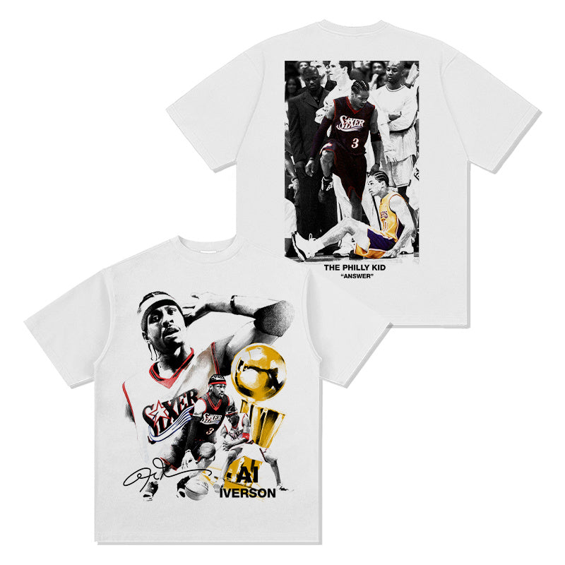 ALLEN IVERSON VINTAGE TEE · TRIPLE DOUBLE